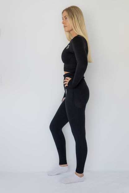 Seamless scrunch tights