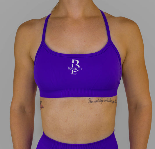 Cross back sports bra